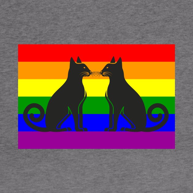 Cats love gay pride by cypryanus